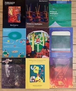 lot 452 image: Collection of 9 Art Auction Catalogs from Bonhams and Butterfields