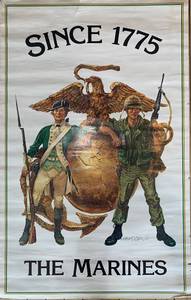 lot 463 image: Marine Corps Since 1775 Vintage Poster