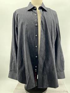 lot 474 image: Robert Graham Black Long Sleeve Shirt with Embroidery XL