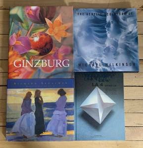 lot 494 image: Collection of 4 Art Books by Renowned Artists