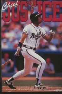 lot 222 image: Chief Dave Justice Commemorative Baseball Poster