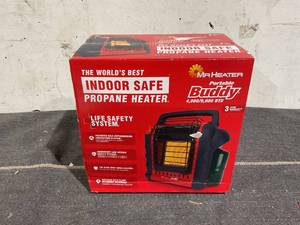lot 108 image: Mr. Heater Brand Portable Buddy 9,000 BTU Outdoor Camping Liquid Propane Heater