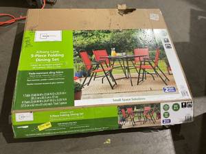 lot 229 image: 5PCS Mainstays Albany Lane Dining Set, Outdoor Living