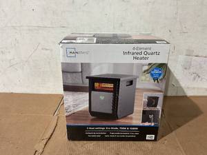 lot 249 image: Mainstays 1500W Electric 4-Element Infrared Cabinet Space Heater for Indoor