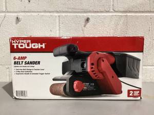 lot 506 image: Hyper Tough 6-Amp Belt Sander, 3 x 18-Inch, Corded, 2613