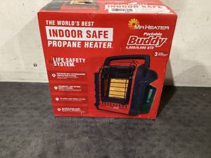 lot 639 image: Mr. Heater Brand Portable Buddy 9,000 BTU Outdoor Camping Liquid Propane Heater