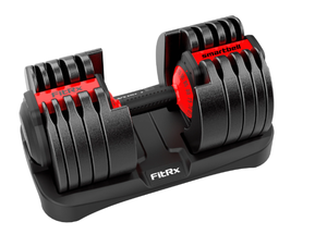 lot 92 image: FitRx SmartBells Set, Select Adjustable Dumbbells, 5-52.5 lbs