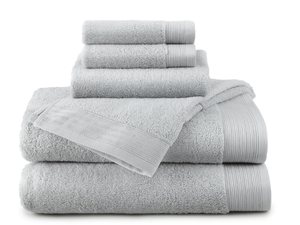 lot 114 image: LOT OF 2 6PCS Hotel Style 100% Organic Cotton Luxury Towel Set