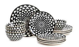 lot 125 image: 12PCS Thyme & Table Dinnerware Stoneware Set