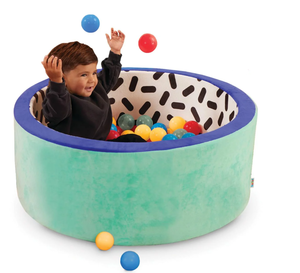 lot 133 image: 69PCS Battat Hop in Foam Indoor Ball Pit with Balls and Washable Cover, Toddler and Preschool Toys