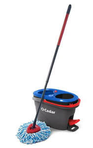 lot 236 image: O-Cedar RinseClean Clean Water Spin Mop and Bucket System  Clean with Clean Water  Removes 99% of Bacteria