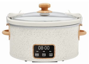 lot 645 image: The Pioneer Woman 6 Qt Digital Slow Cooker with Locking Lid