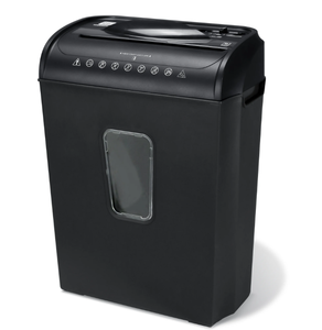 lot 651 image: PenGear 6-Sheet Cross-cut PaperCredit Card Shredder with 3.7 Gallon Bin, Black,Home and Office Use