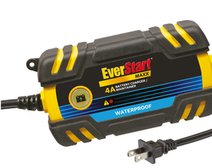 lot 665 image: Everstart Maxx 4 Amp Waterproof 12v Automotive and Marine Battery Charger (BC4WE)