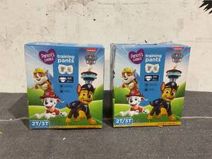 lot 174 image: LOT OF 2 Parents Choice Paw Patrol Training Pants for Boys, 2T3T, 94 Count
