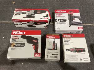 lot 195 image: LOT OF 5 Miscellaneous Hyper Tough Tools