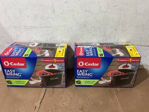 lot 283 image: LOT OF 2 O-Cedar EasyWring Spin Mop & Bucket System