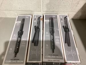 lot 524 image: LOT OF 4 Different Sizes Infiniti Curling Iron