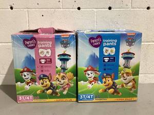 lot 548 image: LOT OF 2 Parents Choice Paw Patrol Training Pants for Boys, 3T4T, 21 Count