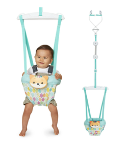 lot 394 image: Infantino 2-in-1 Music & Lights Doorway Jumper, Fox Motion-Activated Toy, Unisex 4M, Multicolor