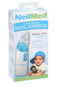 lot 399 image: LOT OF 2 NeilMed Battery Operated Nasal Aspirator, for Babies and Kids