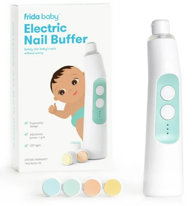 lot 411 image: Frida Baby Electric Nail File and Buffer Set, Fingernail Clippers Alternative for Newborn to Toddler