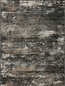 lot 419 image: Estelle Area Rug Est-03 Charcoal Granite 53 x 78