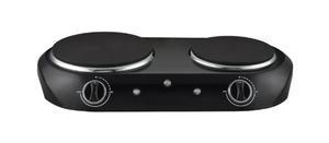 lot 439 image: Mainstays Double Burner, 1800 W, Black Electric Cooktop, 1 Each, Assembled Product