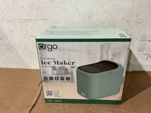 lot 22 image: Orgo Products The Aspen Countertop Ice Maker, Bullet Ice Type, 33 lbs of Ice
