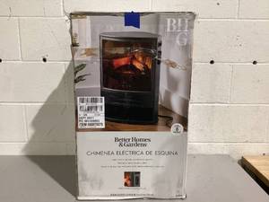 lot 569 image: Better Homes & Gardens New Electric Corner Stove Heater with Remote