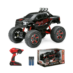 lot 523 image: New Bright (110) Ford F-150 Battery Remote Control Heavy Metal 4X4 Black Truck, 21089U-K