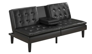 lot 75 image: Mainstays Memory Foam Futon with Cupholder and USB