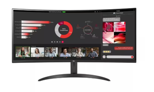 lot 87 image: LG 34 Curved UltraWide WQHD HDR 10 100Hz Monitor with AMD FreeSync
