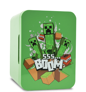 lot 183 image: Minecraft Green Mobs 6 Can Mini Fridge Thermoelectric Cooler 4 Litre