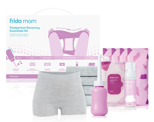 lot 191 image: LOT OF 2 Frida Mom Postpartum Recovery Essentials Kit with Cooling Pads, Peri Bottle, Healing Foam and More