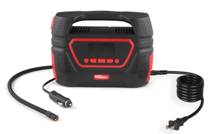 lot 199 image: Hyper Tough Dual Power Digital Inflator for P19565R15 Car Tire, Car-DC 12V or Home-AC 120V