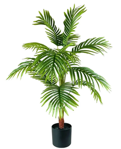lot 666 image: LOT OF 4 Mainstays 40 Artificial Palm Plant