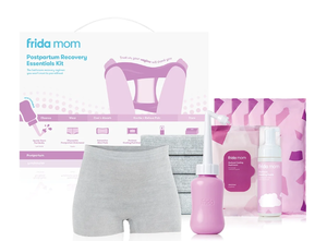 lot 668 image: LOT OF 2 Frida Mom Postpartum Recovery Essentials Kit with Cooling Pads, Peri Bottle, Healing Foam and More