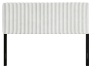 lot 677 image: Queen Size Castle Place Cozy Corduroy Velvet Upholstered Headboard