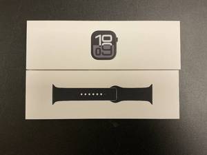 lot 1 image: Apple Watch Series 10 GPS 42mm Jet Black Aluminum Case MWWE3LWA