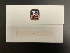 lot 4 image: Apple Watch Series 10 GPS 42mm Rose Gold Aluminum Case MWWH3LWA