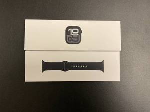 lot 6 image: Apple Watch Series 10 GPS 42mm Jet Black Aluminum Case MWWE3LWA
