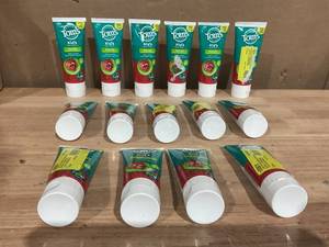 lot 383 image: LOT OF  15 Toms of Maine Natural Childrens Toothpaste, Fluoride Free, Silly Strawberry, 4.2 Ounce
