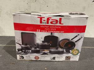 lot 213 image: 22PCS T-fal Kitchen Solutions, Non-Stick Pots and Pans Cookware Set