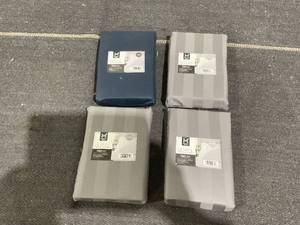lot 219 image: LOT OF 4 2PCS KingStandard Size Members Mark 700 Thread Count Solid Egyptian Cotton Pillowcases