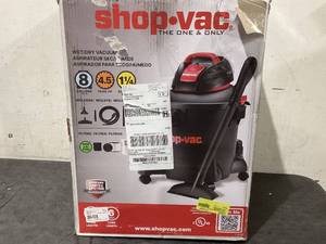 lot 714 image: Shop-Vac 8 Gallon 4.5 Peak HP Wet Dry Vacuum