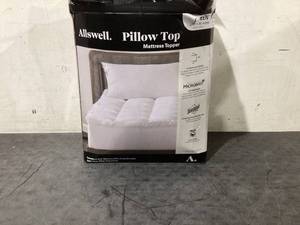 lot 717 image: Queen Size Allswell Ultra Plush Pillow Top Mattress Topper