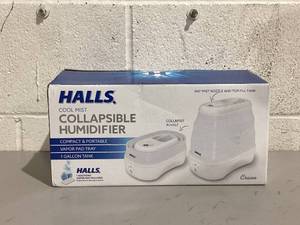 lot 734 image: Crane x HALLS Collapsible Cool Mist Humidifier, 3.5L1 Gallon