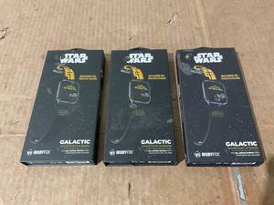 lot 309 image: LOT OF 3 Star Wars Galactic Edition - Silicone Apple Watch Band Fits all Sizes