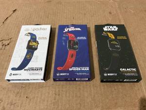 lot 310 image: LOT OF 3 Character SmartWatch Bands Fits All Apple Watch Sizes